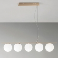 Ondaluce - Pakabinamas šviestuvas su laidu MONILE 5xE14/10W/230V, auksinė/balta