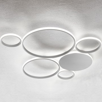 Ondaluce - pritemdomas LED lubinis šviestuvas POIS LED/68W/230V, sidabro spalvos