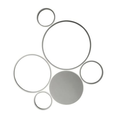 Ondaluce - pritemdomas LED lubinis šviestuvas POIS LED/68W/230V, sidabro spalvos