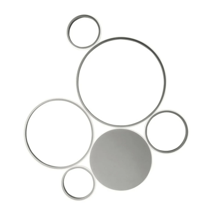 Ondaluce - pritemdomas LED lubinis šviestuvas POIS LED/68W/230V, sidabro spalvos