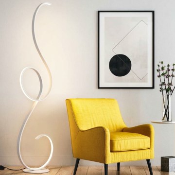 Ondaluce - reguliuojama LED grindinė lempa FLOK LED/44W/230V 152 cm balta