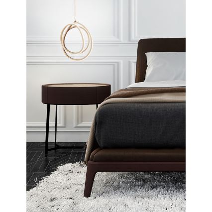 Ondaluce - reguliuojama LED pakabinama liustra ant laido GOLDEN LED/28W/230V, skersmuo 31,5 cm, auksinė