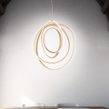 Ondaluce - reguliuojama LED pakabinama liustra su laidu GOLDEN LED/50W/230V skersmuo 50 cm auksinė