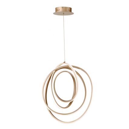 Ondaluce - reguliuojama LED pakabinama liustra su laidu GOLDEN LED/50W/230V skersmuo 50 cm auksinė