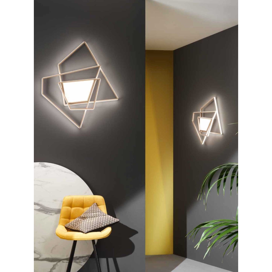 Ondaluce - Reguliuojamas LED lubinis šviestuvas GALAXY LED/90W/230V auksinis