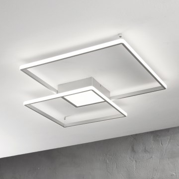Ondaluce - reguliuojamas LED lubų šviestuvas DOWEL LED/60W/230V, sidabrinis