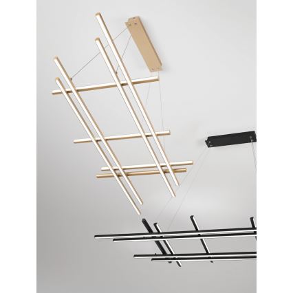 Ondaluce - reguliuojamas LED pakabinamas šviestuvas ant laido MOVIDA LED/114W/230V auksinis