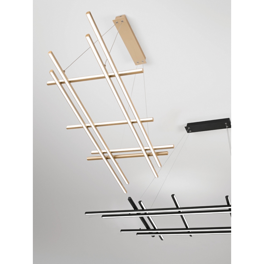 Ondaluce - reguliuojamas LED pakabinamas šviestuvas ant laido MOVIDA LED/114W/230V auksinis