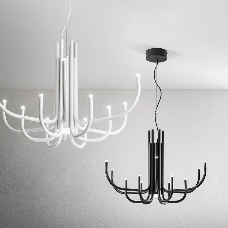 Ondaluce - reguliuojamas LED pakabinamas šviestuvas ant laido NOUVEAU LED/35W/230V juodas