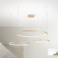 Ondaluce - reguliuojamas LED šviestuvas ant laido SOEL LED/28W/230V + LED/38W + LED/47W skersm. 100/80/60 cm auksinis
