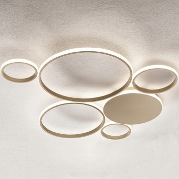 Ondaluce - reguliuojamo ryškumo LED lubinis šviestuvas POIS LED/68W/230V auksinis