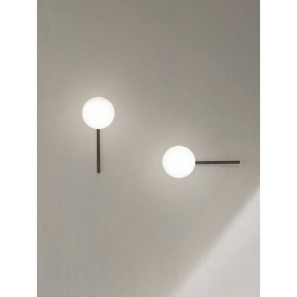 Ondaluce - Sieninis šviestuvas JEWEL 1xE14/10W/230V dūminė juoda