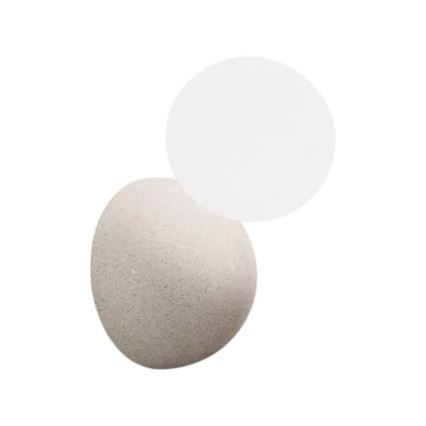 Ondaluce - Sieninis šviestuvas ROCK 1xG9/7W/230V balta