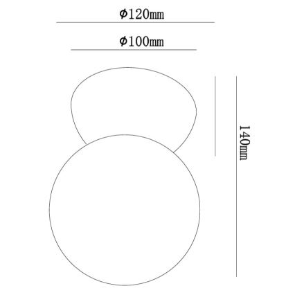 Ondaluce - Sieninis šviestuvas ROCK 1xG9/7W/230V balta