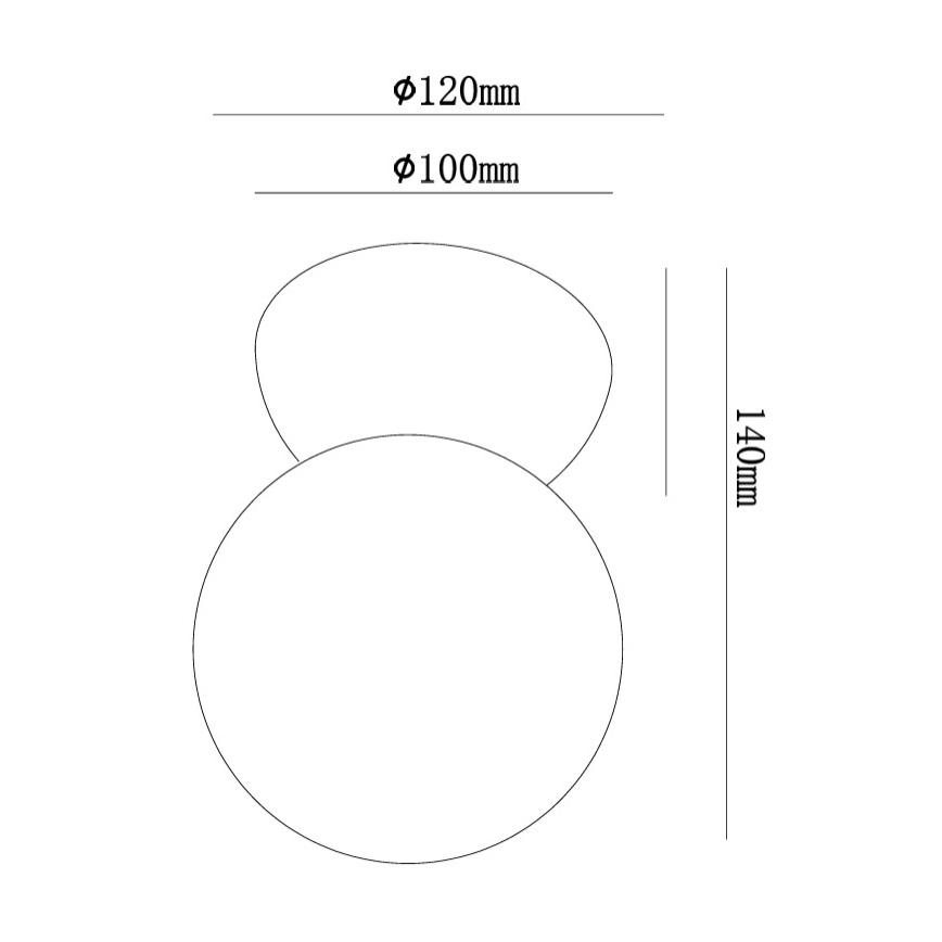 Ondaluce - Sieninis šviestuvas ROCK 1xG9/7W/230V balta