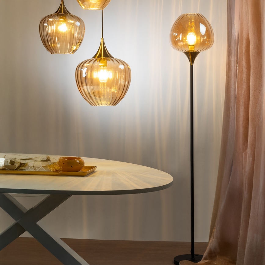 ONLI - Grindinė lempa ELIDE 1xE27/15W/230V juoda/varinė