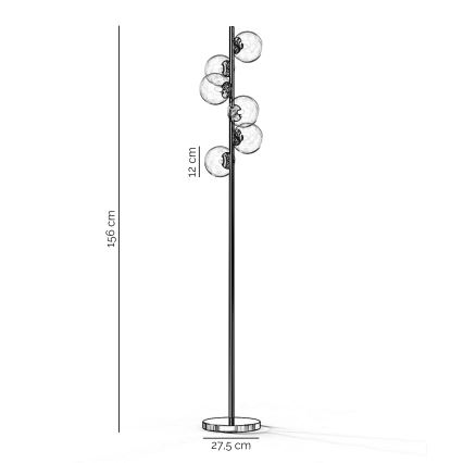 ONLI - Grindinė lempa KIMBERLY 6xG9/6W/230V blizgus chromas