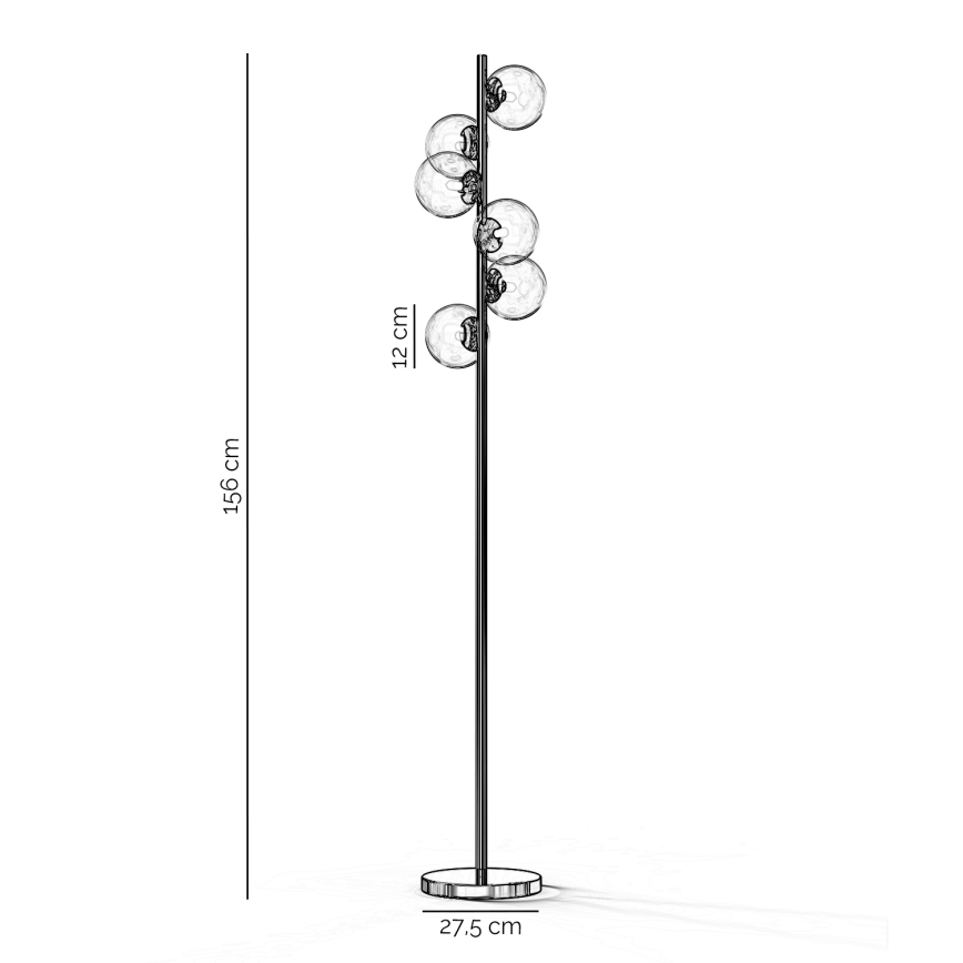 ONLI - Grindinė lempa KIMBERLY 6xG9/6W/230V blizgus chromas