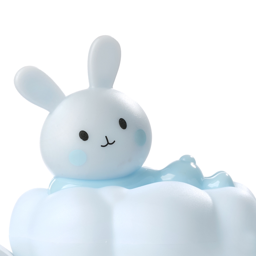 ONLI - LED įkraunama vaikiška naktinė švieselė NUVOLINA LED/2,5W/5V 300 mAh zuikutis/mėlyna