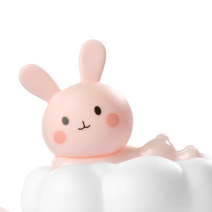 ONLI - LED Įkraunamas vaikiškas naktinis šviestuvas NUVOLINA LED/2,5W/5V 300 mAh zuikutis/rožinis