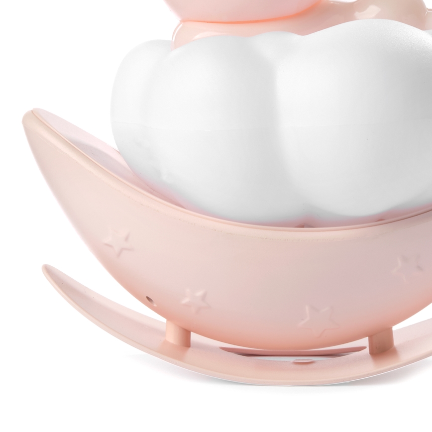 ONLI - LED Įkraunamas vaikiškas naktinis šviestuvas NUVOLINA LED/2,5W/5V 300 mAh zuikutis/rožinis