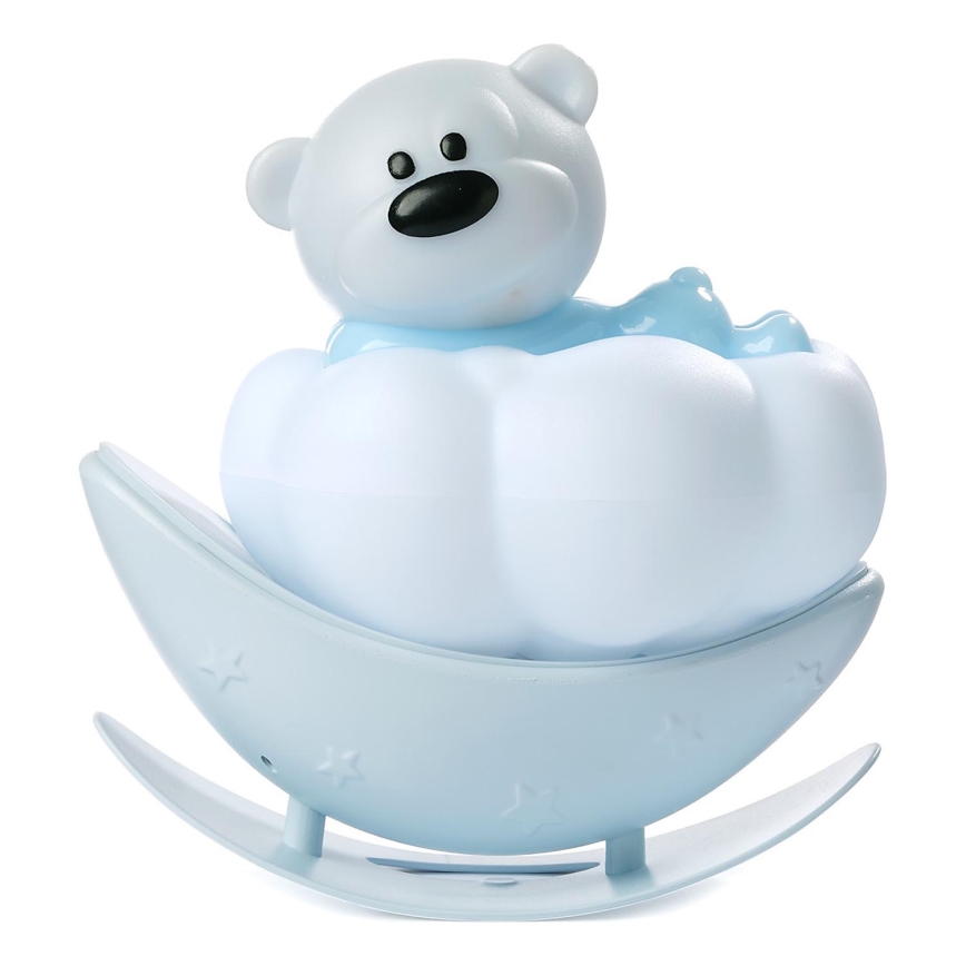 ONLI - LED Įkraunamas vaikiškas naktinis šviestuvas NUVOLINA LED/2,5W/5V 300 mAh lokys/mėlyna