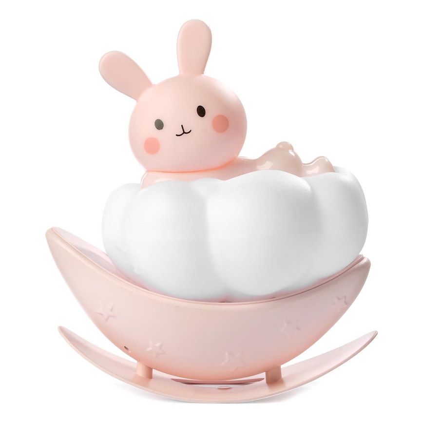 ONLI - LED Įkraunamas vaikiškas naktinis šviestuvas NUVOLINA LED/2,5W/5V 300 mAh zuikutis/rožinis