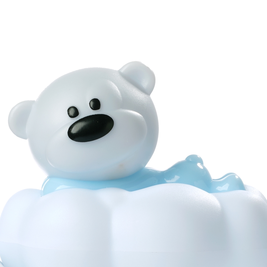 ONLI - LED Įkraunamas vaikiškas naktinis šviestuvas NUVOLINA LED/2,5W/5V 300 mAh lokys/mėlyna