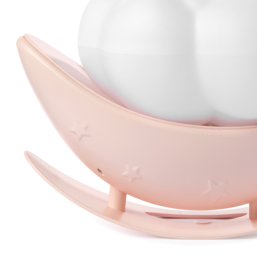 ONLI - LED Įkraunama vaikiška naktinė lempa NUVOLINA LED/2,5W/5V 300 mAh šuo/rožinė