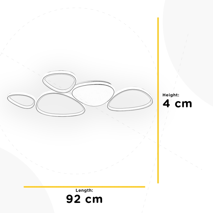 ONLI - LED lubinis šviestuvas ROMEO LED/48W/230V 4000K balta