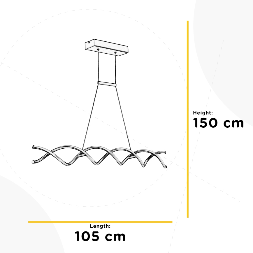 ONLI - LED Pakabinamas sietynas DNA LED/24W/230V 4000K sidabras