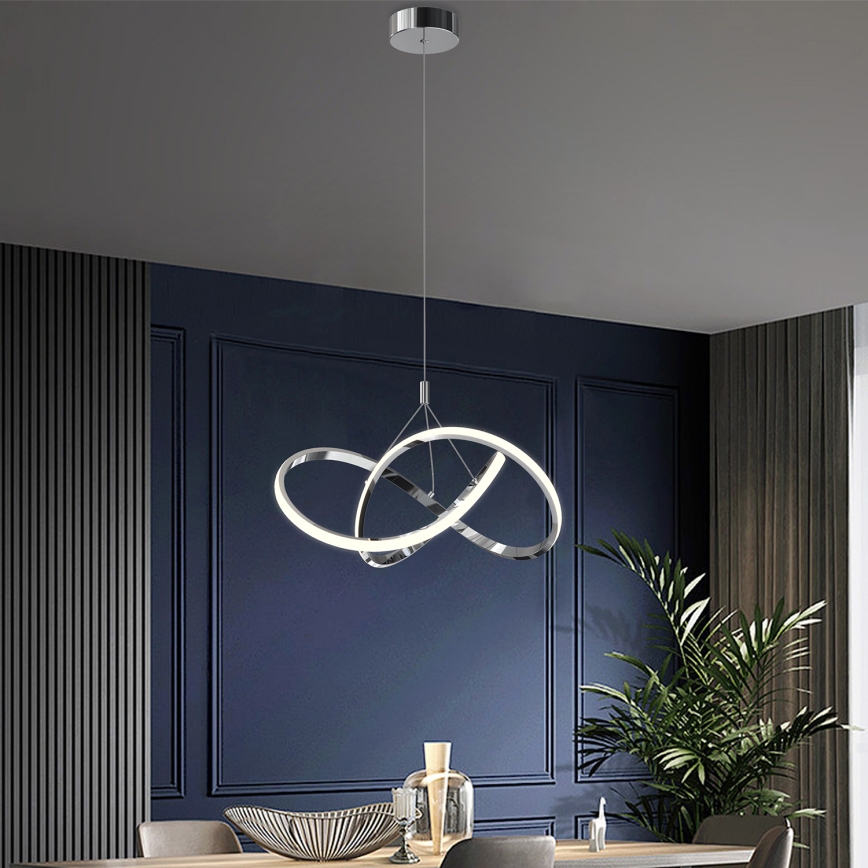 ONLI - LED Pakabinamas sietynas LOOP LED/40W/230V 4000K blizgus chromas
