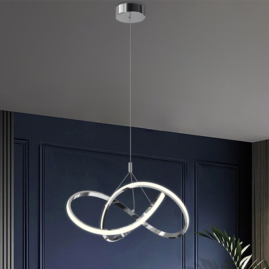 ONLI - LED Pakabinamas sietynas LOOP LED/40W/230V 4000K blizgus chromas