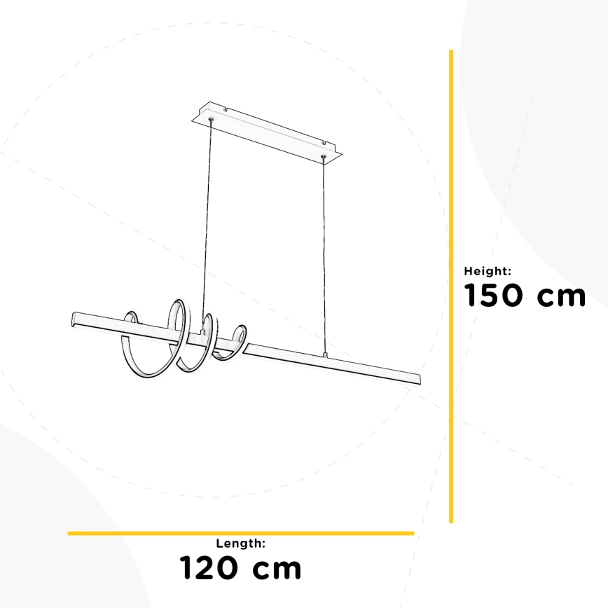 ONLI - LED Pakabinamas sietynas SWING LED/30W/230V 4000K juoda