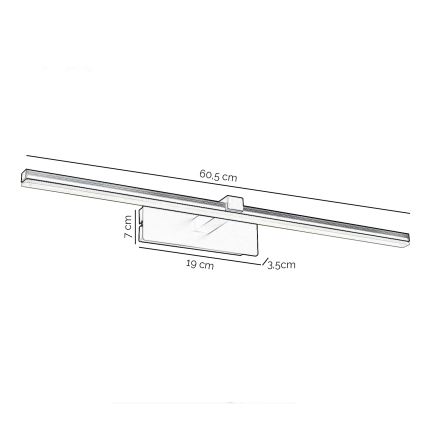 ONLI - LED paveiklo šviestuvas FRED LED/14W/230V 4000K juoda