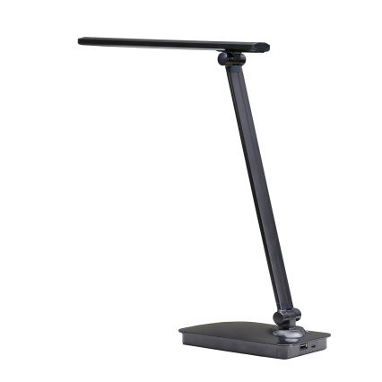ONLI - LED pritemdomas stalinis šviestuvas su USB prievadu DESKI LED/7W/230V 4000K juoda