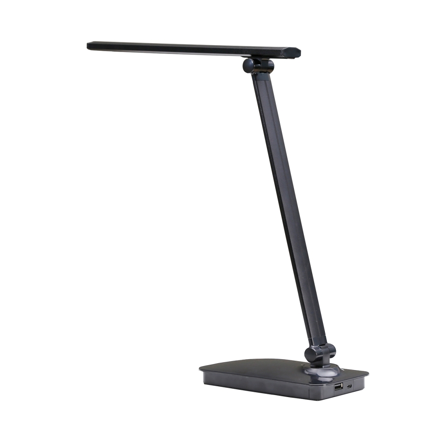 ONLI - LED pritemdomas stalinis šviestuvas su USB prievadu DESKI LED/7W/230V 4000K juoda