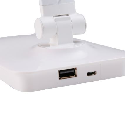 ONLI - LED Reguliuojama jutiklinė stalinė lempa su USB portem DESKI LED/7W/230V 4000K balta