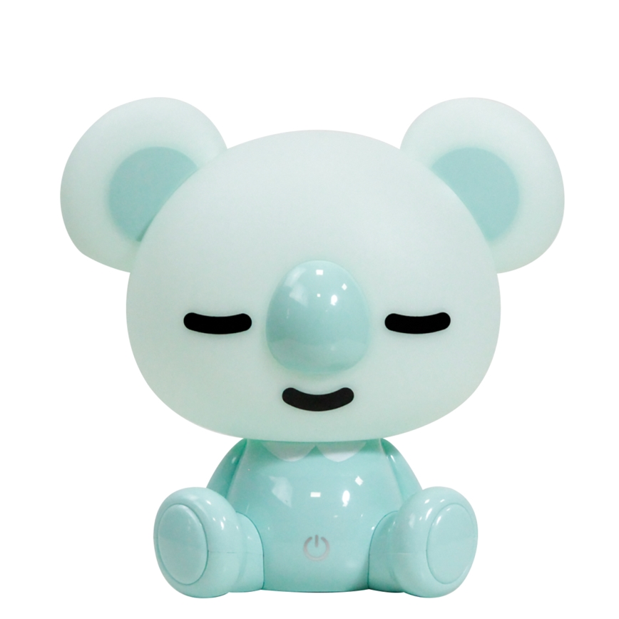 ONLI - LED Reguliuojama vaikiška naktinė lempelė PUPPIES LED/3W/230V 20 cm koala/žalia