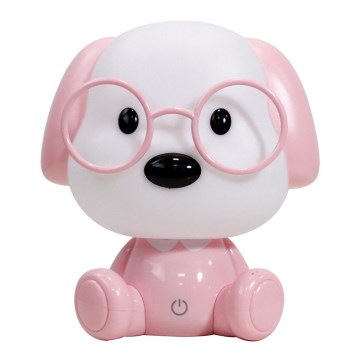 ONLI - LED Reguliuojama vaikiška naktinė lempa PUPPIES LED/3W/230V 20 cm šuo/rožinė