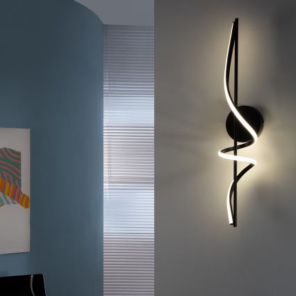 ONLI - LED sieninis šviestuvas TWIST LED/25W/230V 4000K juoda