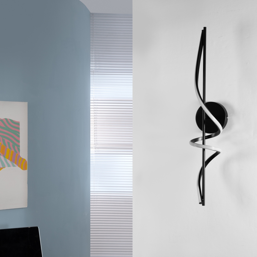 ONLI - LED sieninis šviestuvas TWIST LED/25W/230V 4000K juoda