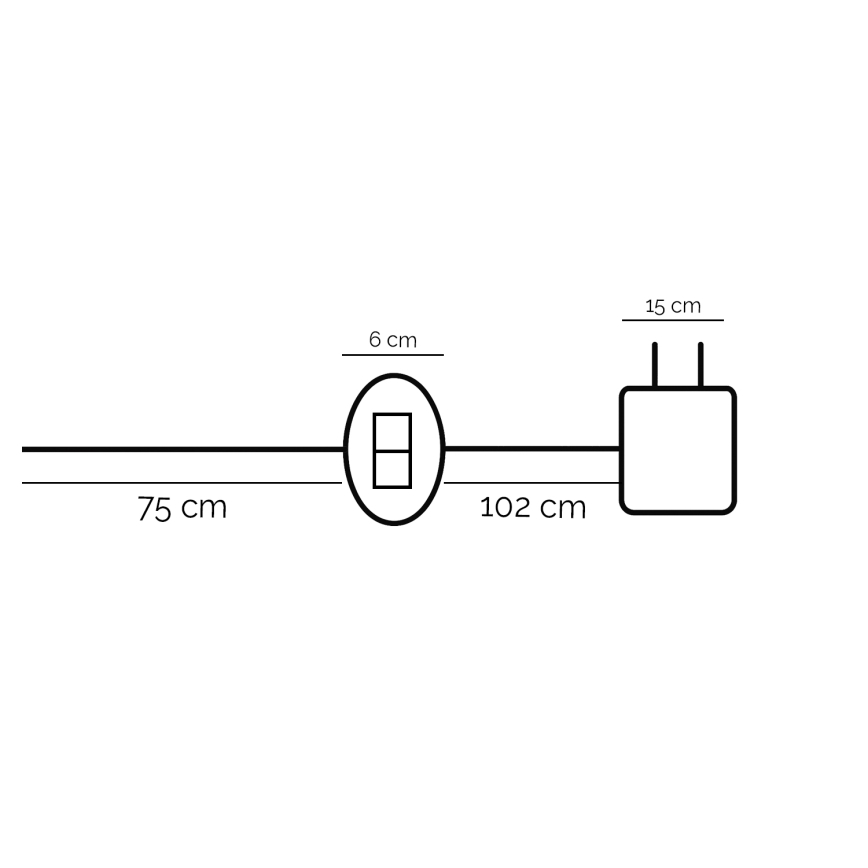 ONLI - LED stalinis šviestuvas DAFNE LED/12W/230V 4000K 48 cm juoda
