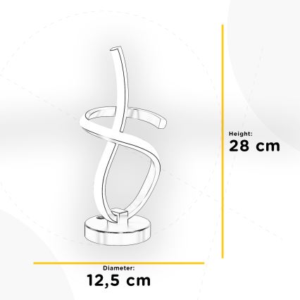 ONLI - LED stalinis šviestuvas KIRA LED/10W/230V 4000K 28 cm auksas