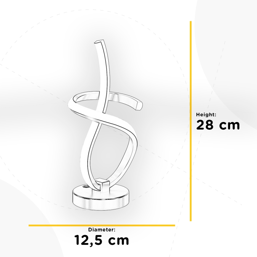 ONLI - LED stalinis šviestuvas KIRA LED/10W/230V 4000K 28 cm auksas