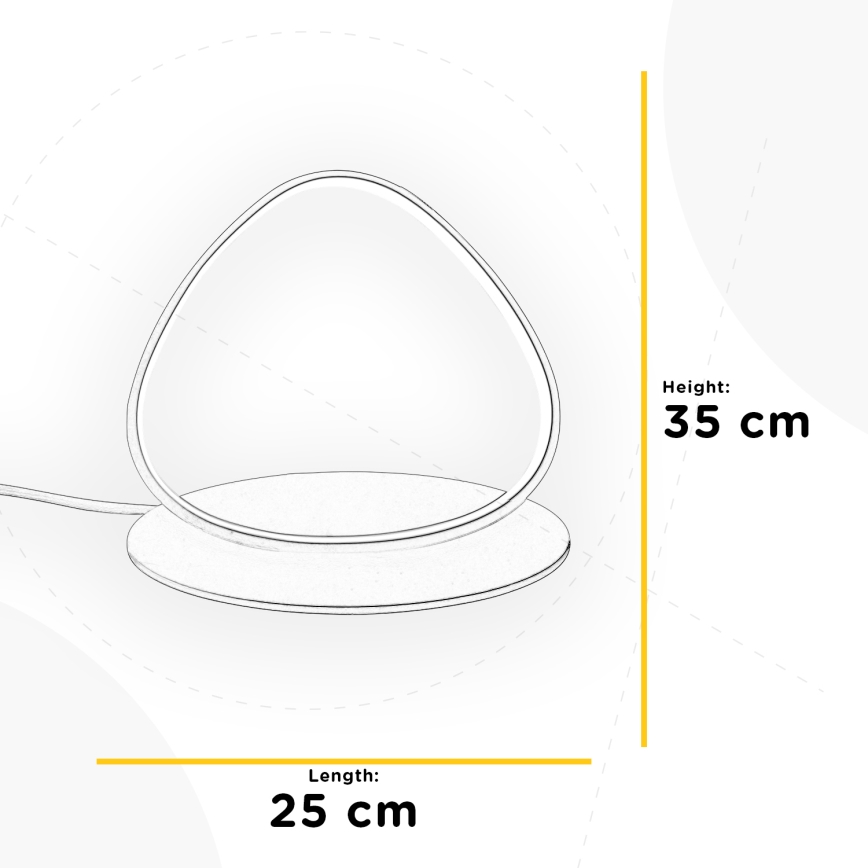 ONLI - LED stalinis šviestuvas ROMEO LED/16W/230V 4000K 35 cm balta