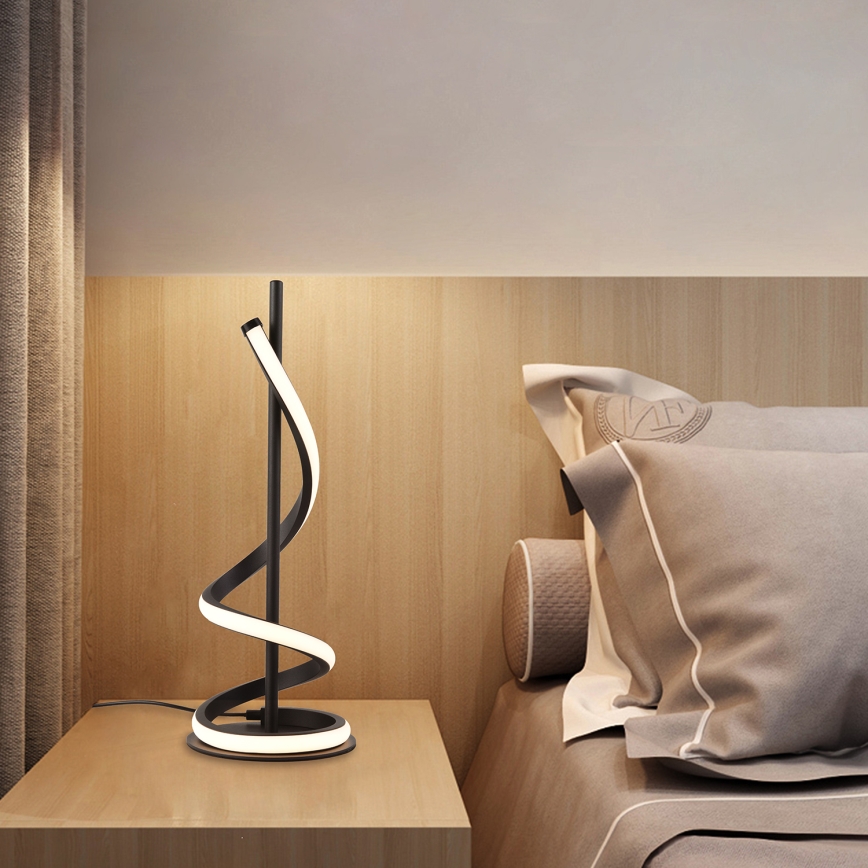 ONLI - LED stalinis šviestuvas TWIST LED/12W/230V 4000K 40 cm juoda