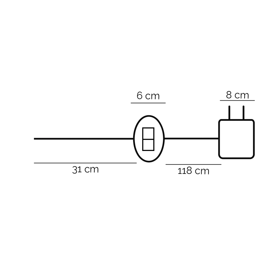 ONLI - LED stalinis šviestuvas TWIST LED/16W/230V 4000K 81 cm juoda
