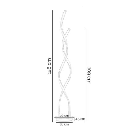 ONLI -  LED toršeras DAFNE LED/38W/230V 4000K juoda