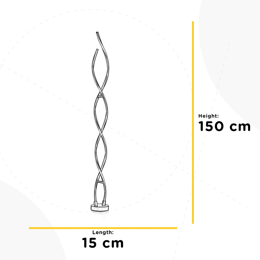 ONLI - LED toršeras DNA LED/24W/230V 4000K sidabras
